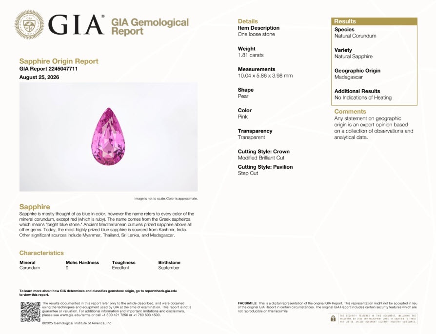 3.90 Ct.Tw. Pink Sapphire Pair from Madagascar