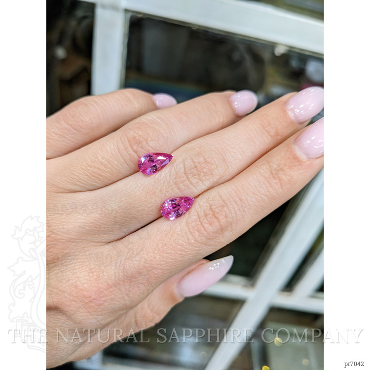 3.90 Ct.Tw. Pink Sapphire Pair from Madagascar