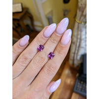 3.29&nbsp;Ct.Tw.Total Carat Weight Purple Sapphire Pair from Ceylon (Sri Lanka) Life Style