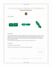 5.63 Ct.Tw.Total Carat Weight Emerald Pair from Zambia Appraisal