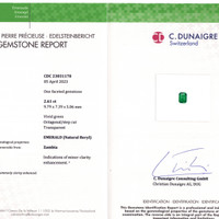 5.63 Ct.Tw.Total Carat Weight Emerald Pair from Zambia Scan Report