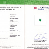 5.63 Ct.Tw.Total Carat Weight Emerald Pair from Zambia Scan Report