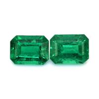 5.63 Ct.Tw.Total Carat Weight Emerald Pair from Zambia Video