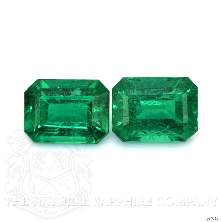 5.63 Ct.Tw. Emerald Pair from Zambia