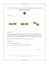 75.89 Ct.Tw.Total Carat Weight Green Cabochon Jade Pair from Burma (Myanmar) Appraisal