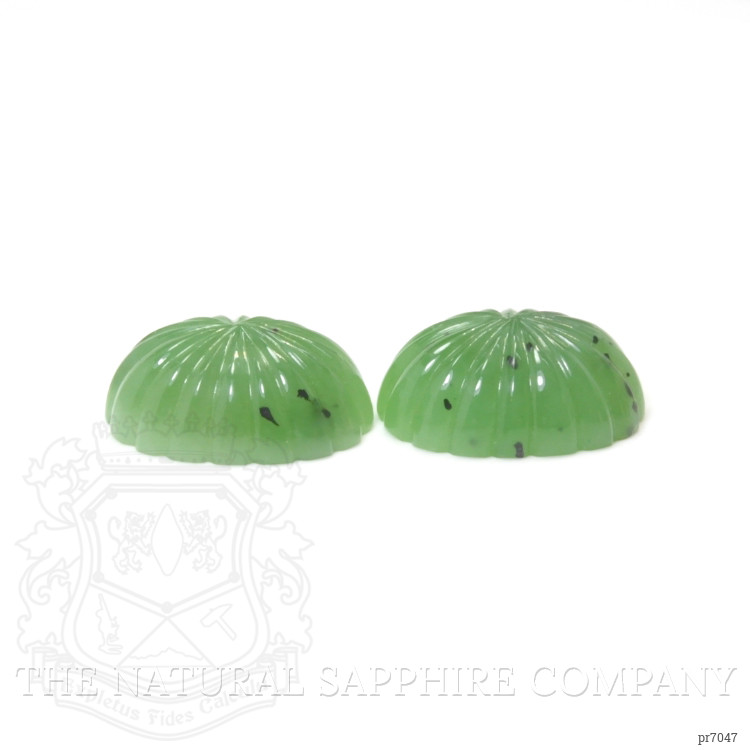 75.89 Ct.Tw. Cabochon Jade Pair from Burma (Myanmar)
