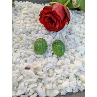 75.89&nbsp;Ct.Tw.Total Carat Weight Cabochon Jade Pair from Burma (Myanmar) Life Style