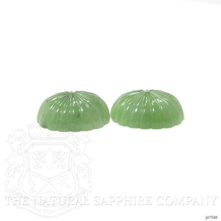 74.81 Ct.Tw. Cabochon Jade Pair from Burma (Myanmar)