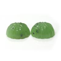 50.88&nbsp;Ct.Tw.Total Carat Weight Cabochon Jade Pair from Burma (Myanmar) Video