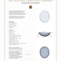 5.35 Ct.Tw.Total Carat Weight Cabochon Coral Pair from Italy 3 D Scan Report