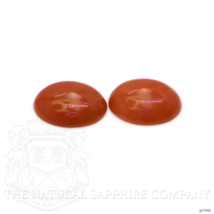 10.33 Ct.Tw. Cabochon Coral Pair from Italy