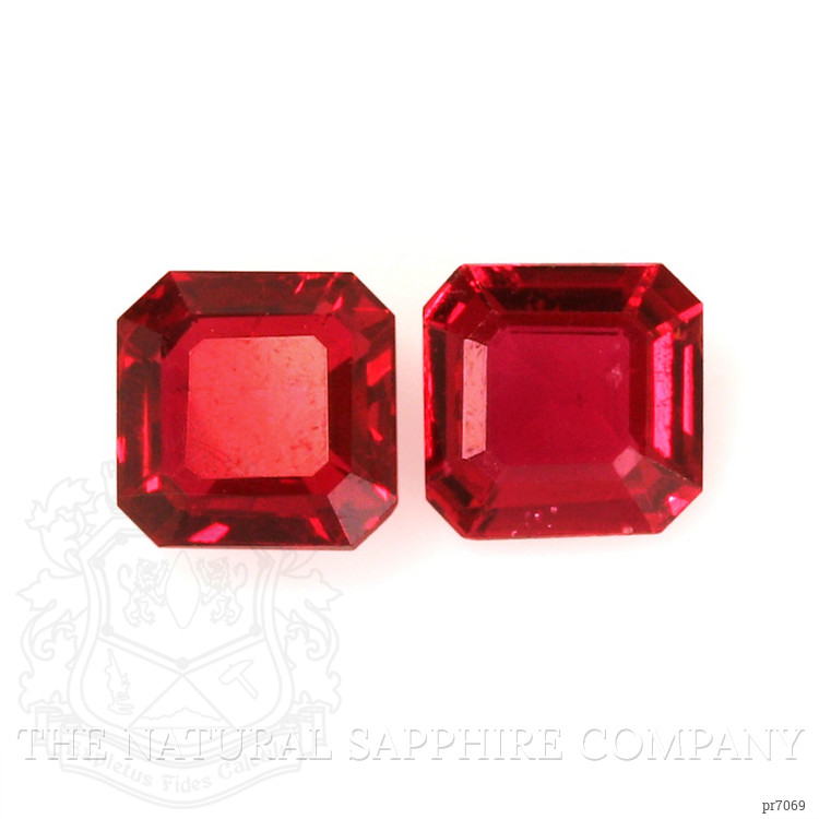 0.74 Ct.Tw. Ruby Pair from Mozambique
