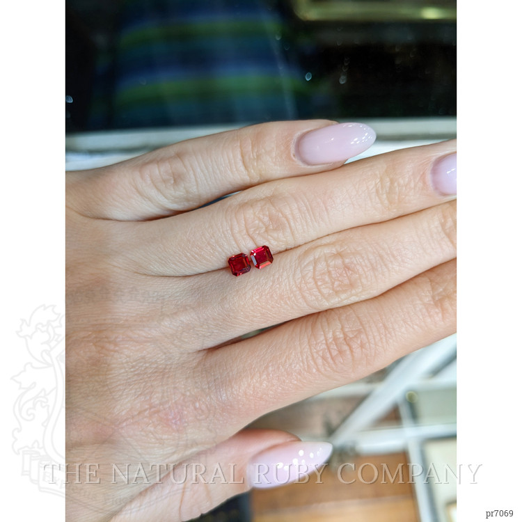 0.74 Ct.Tw. Ruby Pair from Mozambique