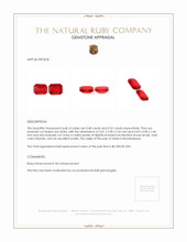 1.00 Ct.Tw.Total Carat Weight Ruby Pair from Mozambique Appraisal