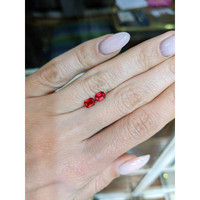 1.00 Ct.Tw.Total Carat Weight Ruby Pair from Mozambique Life Style