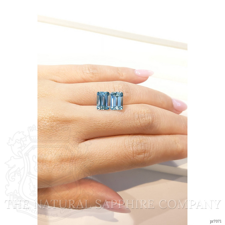 4.04 Ct.Tw. Aquamarine Pair from Brazil