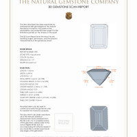 4.04 Ct.Tw.Total Carat Weight Aquamarine Pair from Brazil 3 D Scan Report