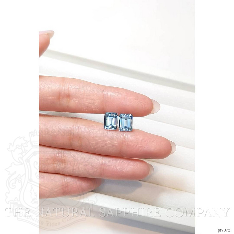 4.59 Ct.Tw. Aquamarine Pair from Brazil