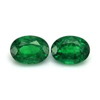 1.69 Ct.Tw.Total Carat Weight Emerald Pair from Zambia Video