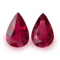 0.75 Ct.Tw.Total Carat Weight Ruby Pair from Mozambique Video
