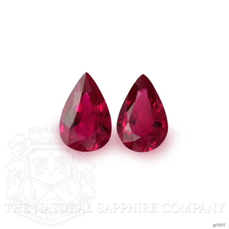 0.75 Ct.Tw. Ruby Pair from Mozambique