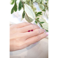 0.75 Ct.Tw.Total Carat Weight Ruby Pair from Mozambique Life Style