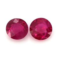 0.95 Ct.Tw.Total Carat Weight Ruby Pair from Mozambique Video