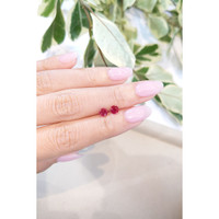 0.95 Ct.Tw.Total Carat Weight Ruby Pair from Mozambique Life Style