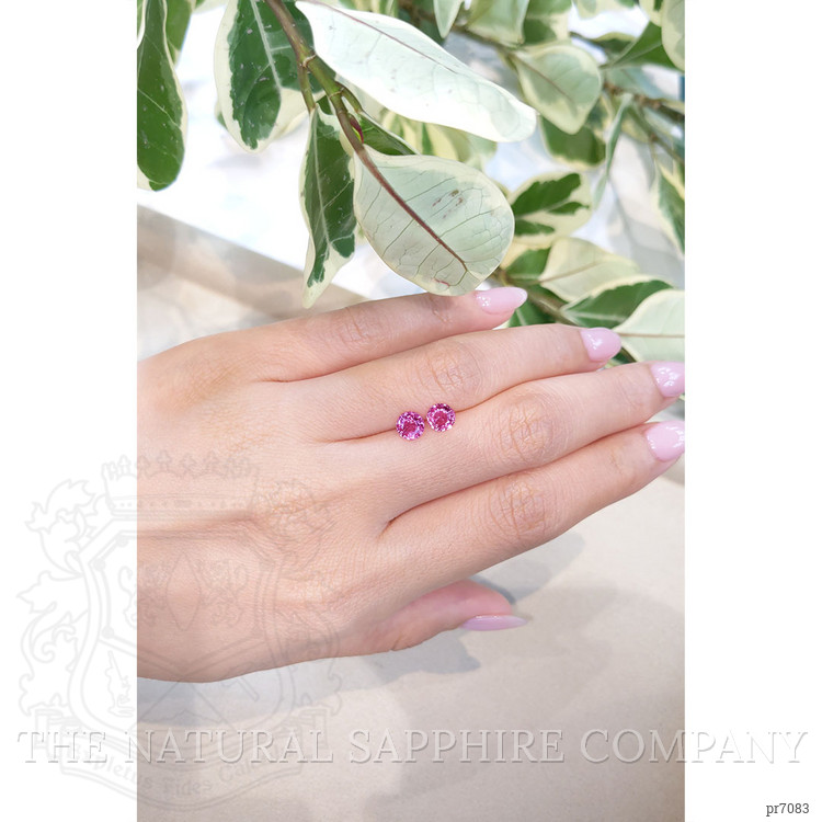 1.56 Ct.Tw. Pink Sapphire Pair from Ceylon (Sri Lanka)