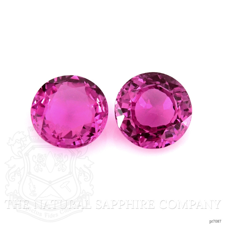 2.96 Ct.Tw. Pink Sapphire Pair from Ceylon (Sri Lanka)