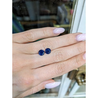 2.70&nbsp;Ct.Tw.Total Carat Weight Blue Sapphire Pair from Ceylon (Sri Lanka) Life Style