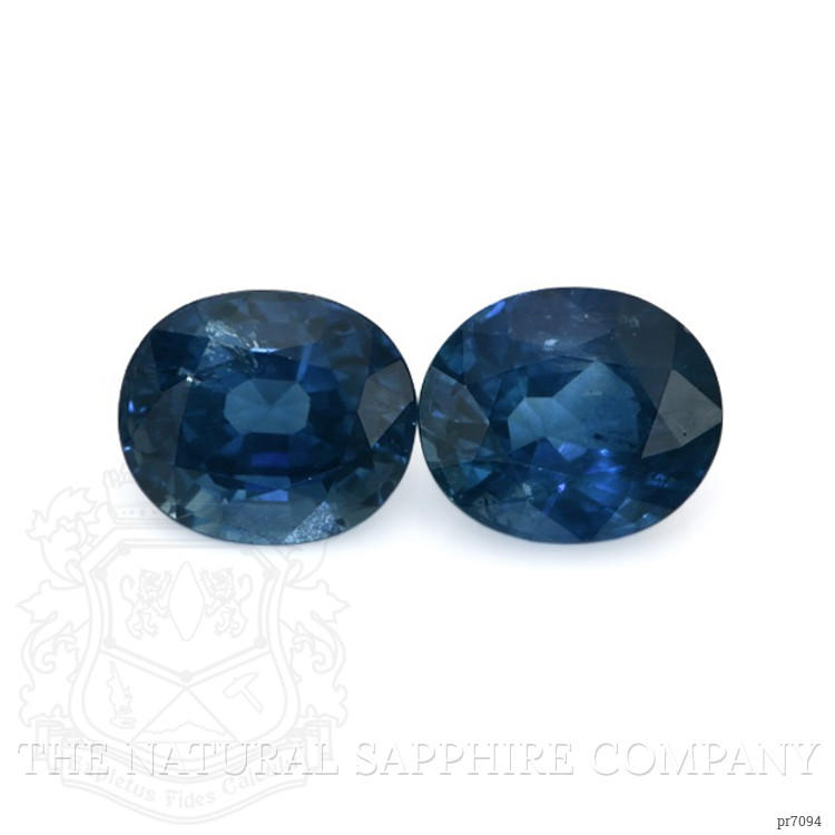 3.96 Ct.Tw. Blue Sapphire Pair from Ceylon (Sri Lanka)