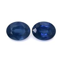4.87&nbsp;Ct.Tw.Total Carat Weight Blue Sapphire Pair from Ceylon (Sri Lanka) Video