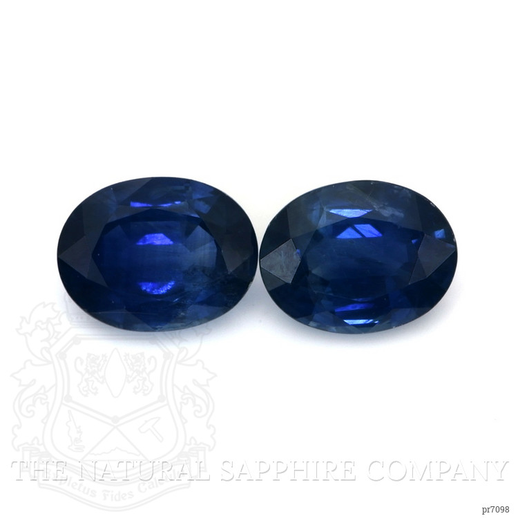 4.28 Ct.Tw. Blue Sapphire Pair from Ceylon (Sri Lanka)