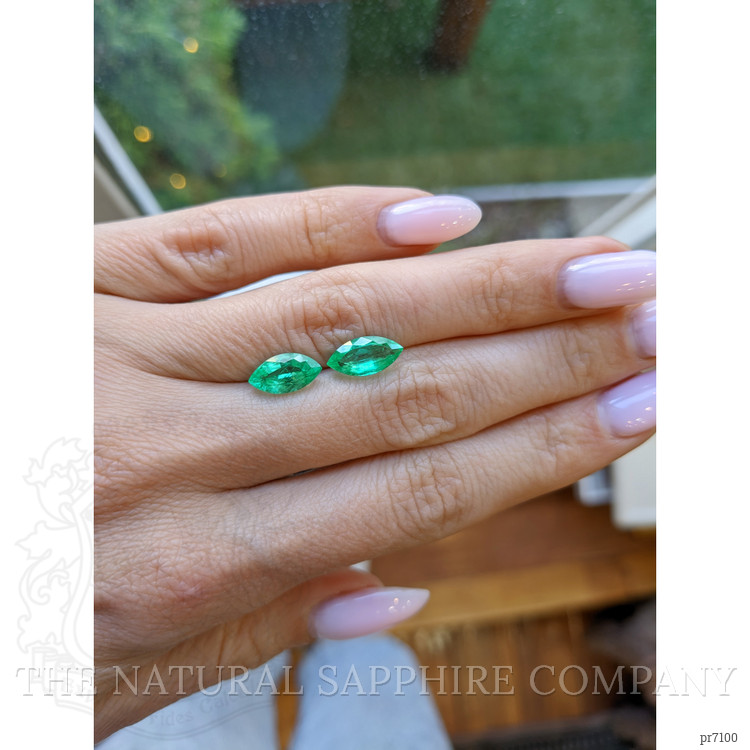 2.90 Ct.Tw. Emerald Pair from Zambia