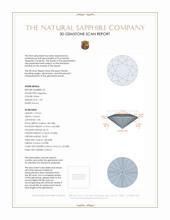 2.98&nbsp;Ct.Tw.Total Carat Weight White Sapphire Pair from Ceylon (Sri Lanka) 3 D Scan Report