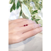 0.60 Ct.Tw.Total Carat Weight Ruby Pair from Mozambique Life Style