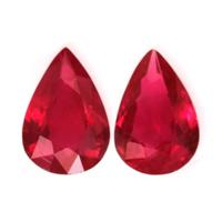0.80 Ct.Tw.Total Carat Weight Ruby Pair from Mozambique Video