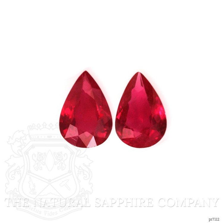0.80 Ct.Tw. Ruby Pair from Mozambique