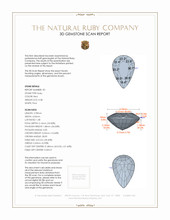 0.80 Ct.Tw.Total Carat Weight Ruby Pair from Mozambique 3 D Scan Report