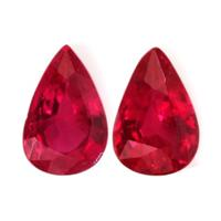 0.86 Ct.Tw.Total Carat Weight Ruby Pair from Mozambique Video