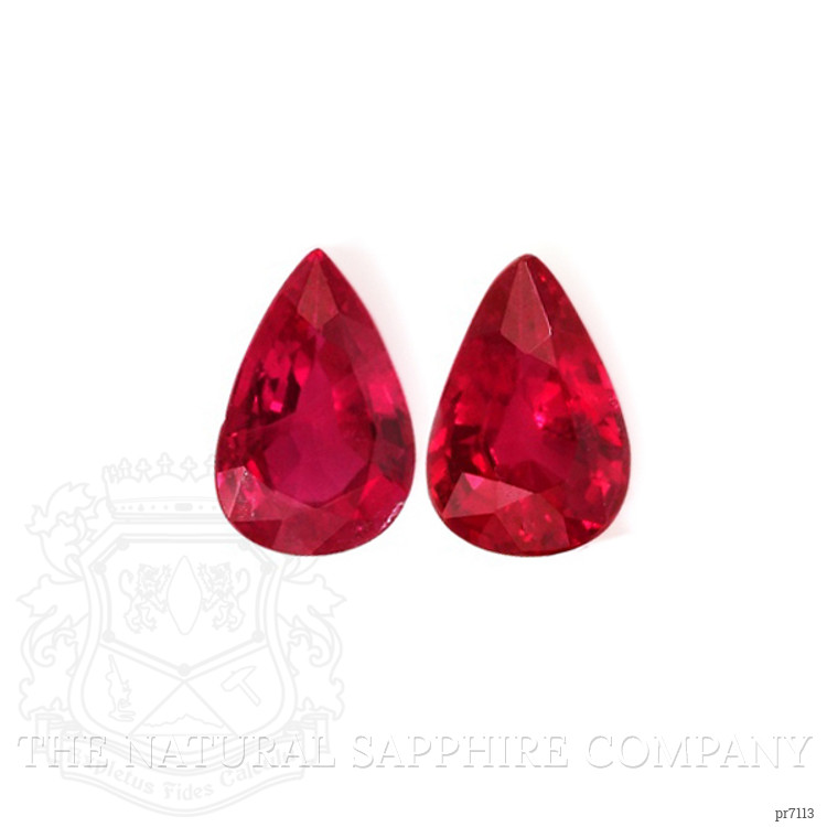 0.86 Ct.Tw. Ruby Pair from Mozambique