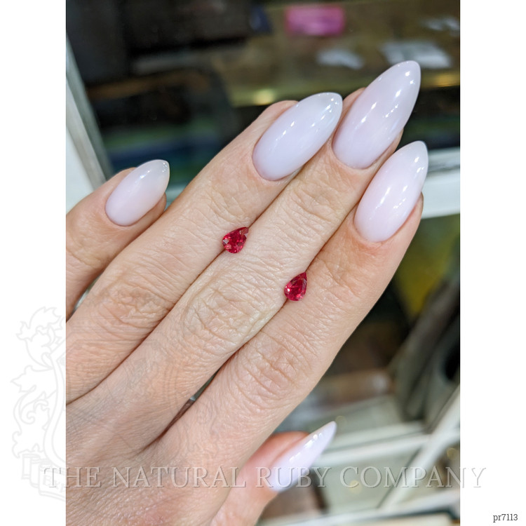 0.86 Ct.Tw. Ruby Pair from Mozambique