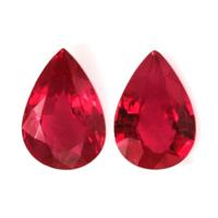 0.88 Ct.Tw.Total Carat Weight Ruby Pair from Mozambique Video