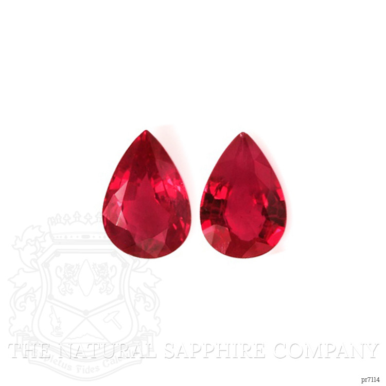0.88 Ct.Tw. Ruby Pair from Mozambique