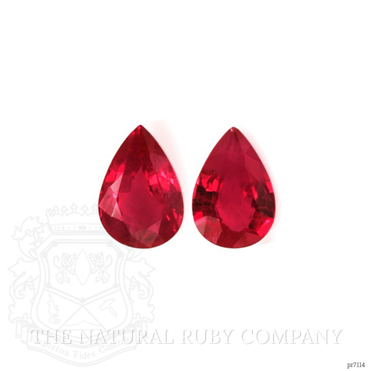 0.88 Ct.Tw. Ruby Pair from Mozambique