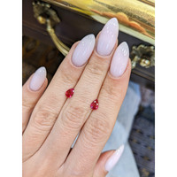 0.88 Ct.Tw.Total Carat Weight Ruby Pair from Mozambique Life Style
