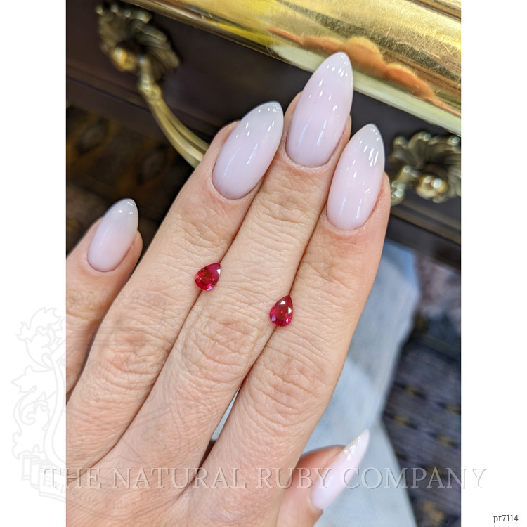 0.88 Ct.Tw. Ruby Pair from Mozambique