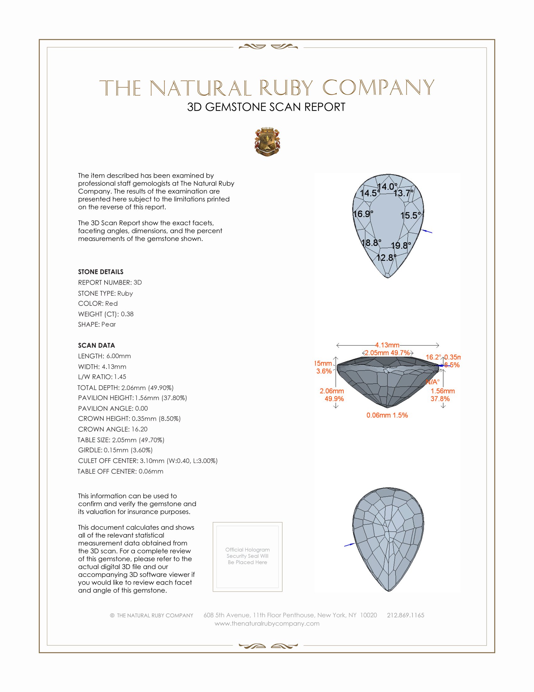 0.88 Ct.Tw. Ruby Pair from Mozambique