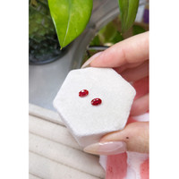 1.08 Ct.Tw.Total Carat Weight Ruby Pair from Mozambique Life Style